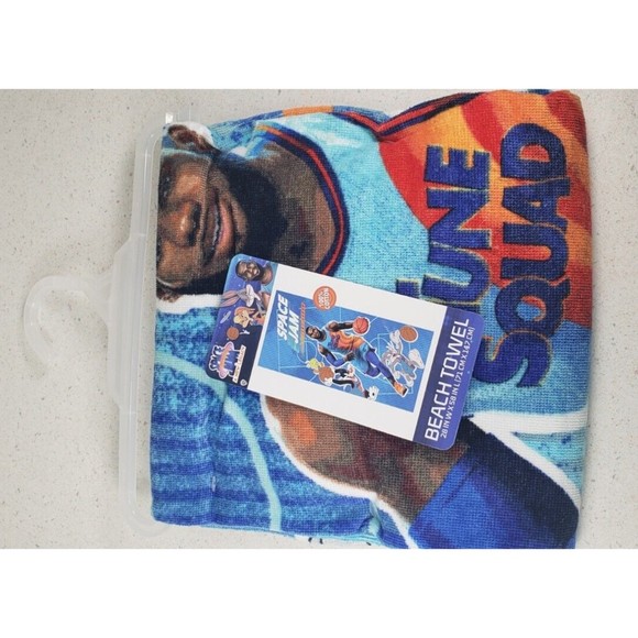 Lebron James Space Jam Beach Towel "28" X 58" Blue - Picture 7 of 11